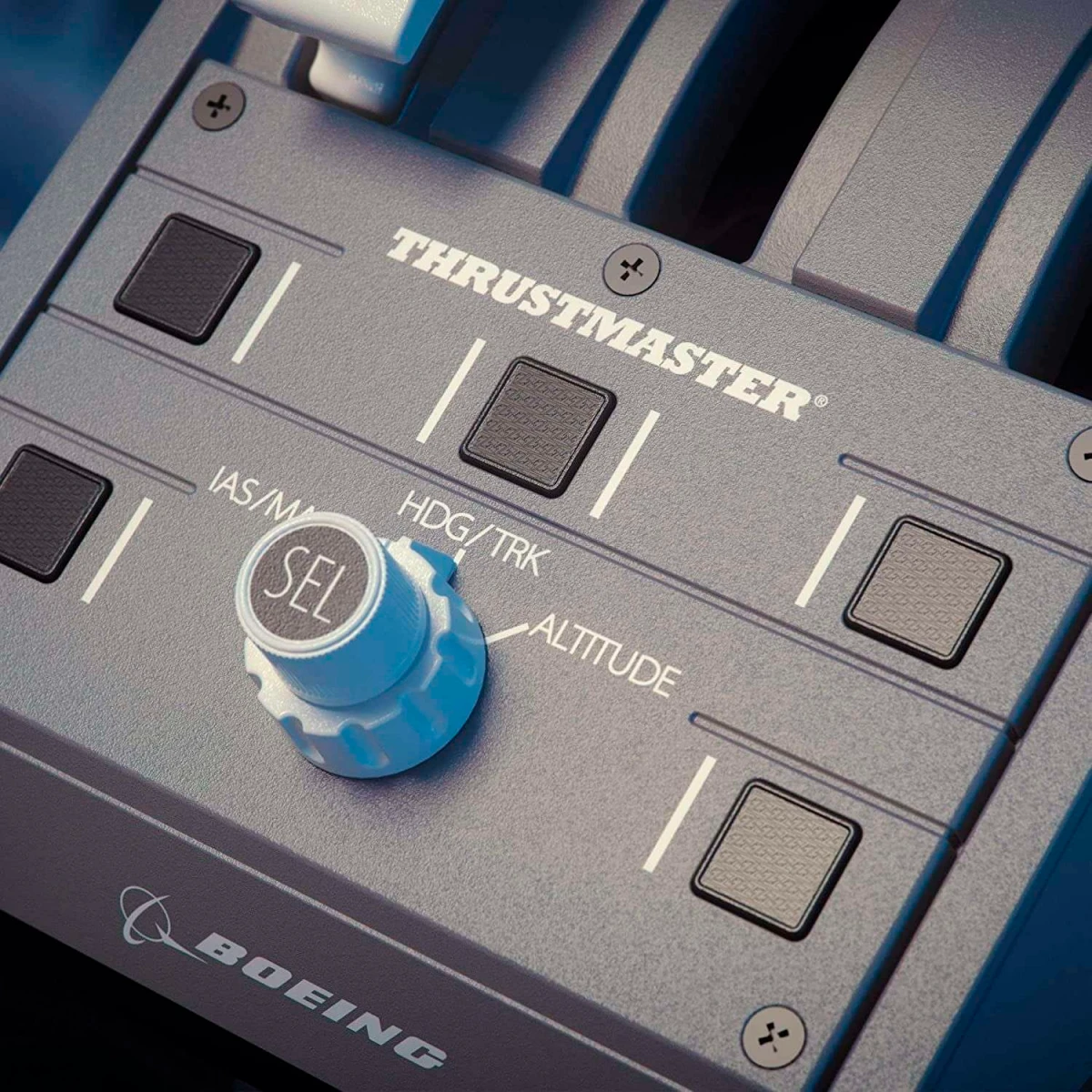Блок рычагов ThrustMaster TCA Quardrant Boeing Edition, Серый детальное изображение - 5