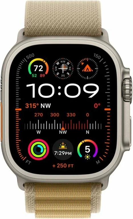 Умные часы Apple Watch Ultra 2 2024, 49 мм, Natural Titanium Case with Tan Alpine Loop (M) детальное изображение - 2