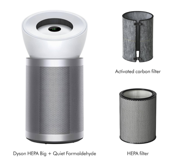 Очиститель воздуха Dyson Purifier Big + Quiet Formaldehyde BP06, Белый/Серебристый детальное изображение - 2