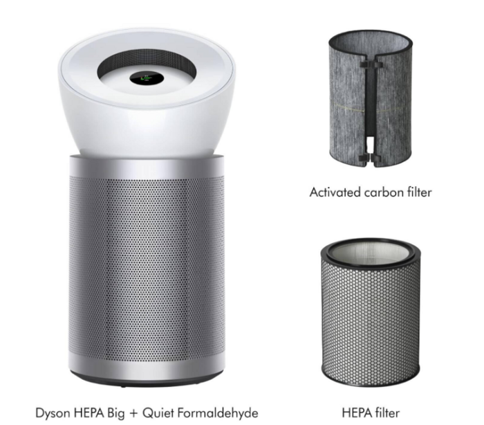 Очиститель воздуха Dyson Purifier Big + Quiet Formaldehyde BP06, Белый/Серебристый №2