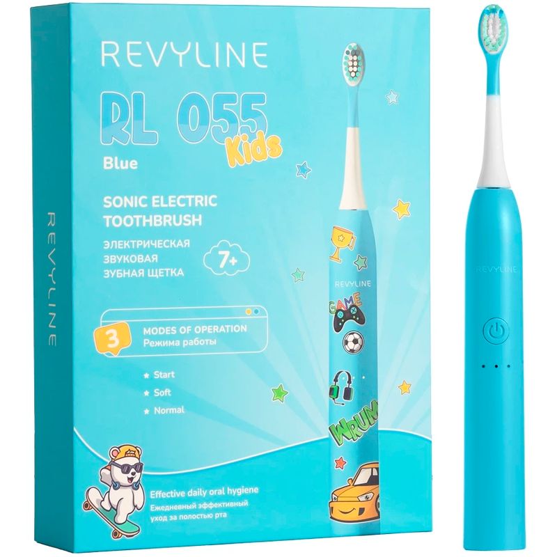 Зубная щётка Revyline RL 055 Kids, Синий детальное изображение - 8