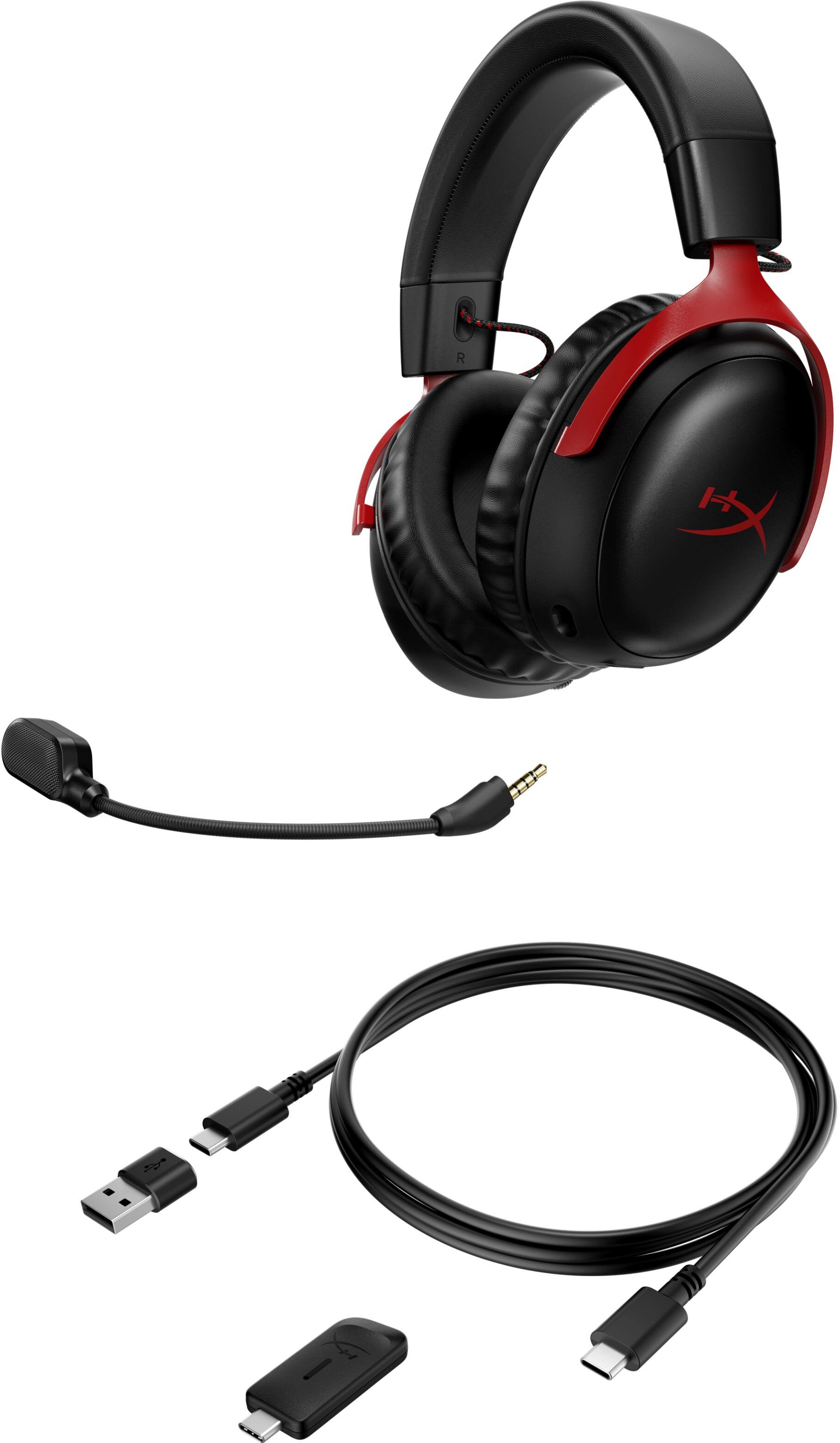 Наушники HyperX Cloud III Wireless, Красный детальное изображение - 4