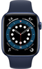 Умные часы Apple Watch Series 6 40 мм, GPS, Blue Aluminium Case with Deep Navy Sport Band, Синий/Темный ультрамарин вариант - 2