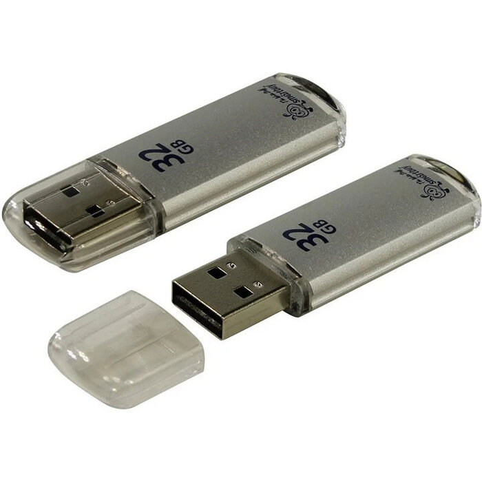 USB Flash накопитель SmartBuy V-Cut (SB32 ГБVC-S) 32 ГБ, серебряный №1