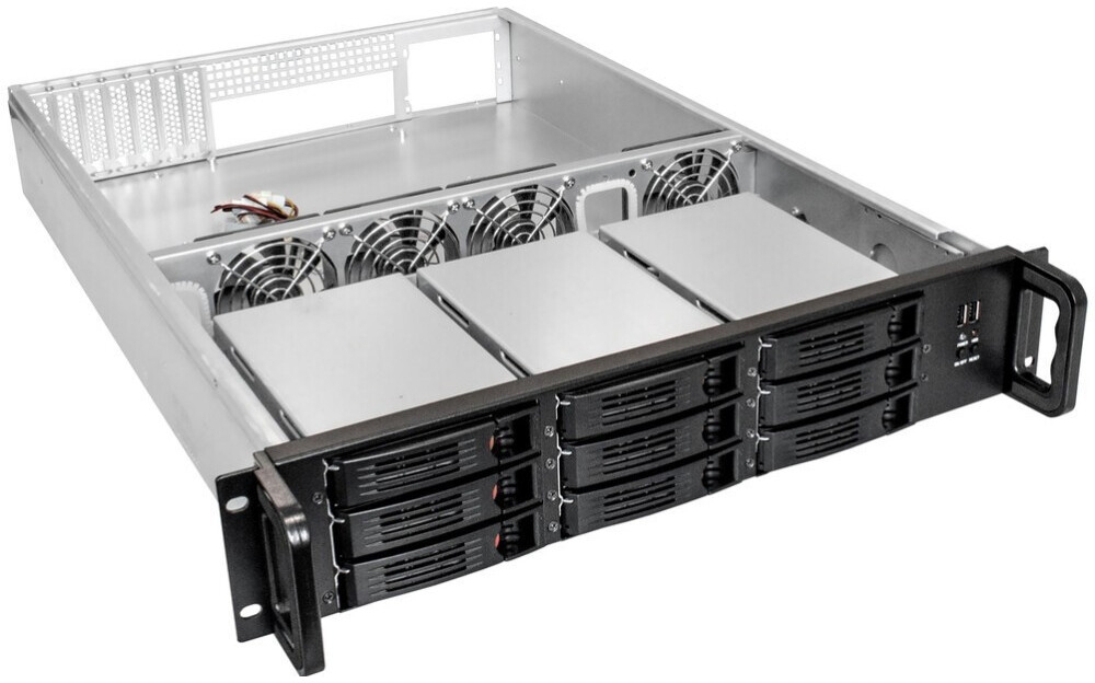 Серверный корпус ExeGate Pro 2U650-HS09/2U-600ADS, 600 Вт, Черный детальное изображение - 3