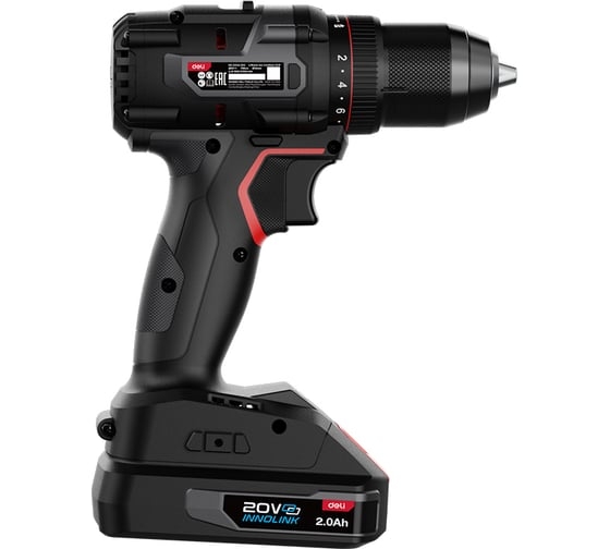 Аккумуляторная дрель-шуруповерт DELI DE-DZ20-2D2, 20 В, 70 Нм, 2 А·ч, 164327 детальное изображение - 5