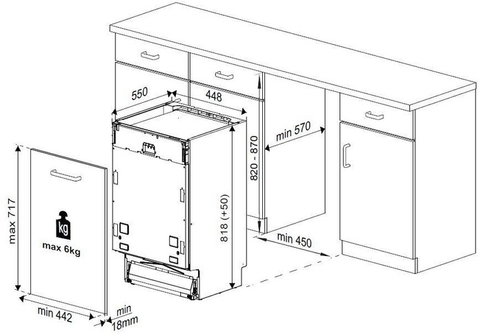 Встраиваемая посудомоечная машина Beko DIS 25010, белая №2