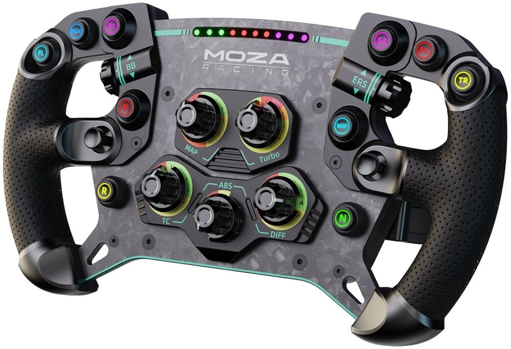 Рулевое колесо MOZA GS V2P Steering Wheel Leather RS056, Черный детальное изображение - 2