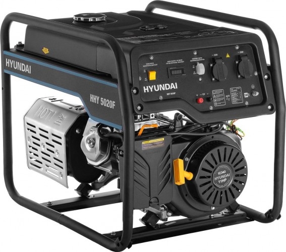 Генератор бензиновый HYUNDAI HHY 5020F, 4 кВт, Черный детальное изображение - 1