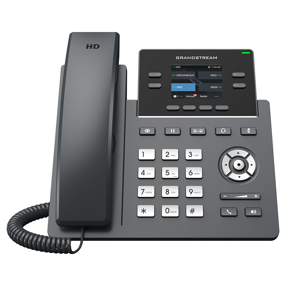 VoIP-телефон Grandstream GRP2612P, Черный детальное изображение - 2