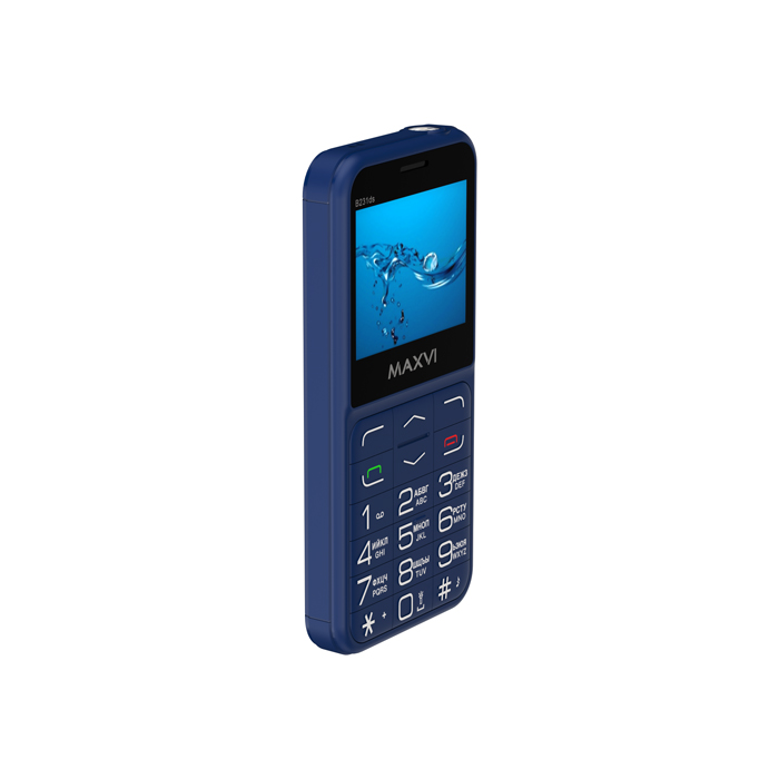 Мобильный телефон MAXVI B231ds, 32 Мб, Синий, Dual mini-SIM детальное изображение - 8