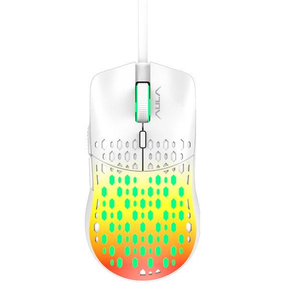 Мышь AULA S11 PRO, Белый, Оранжевый детальное изображение - 1