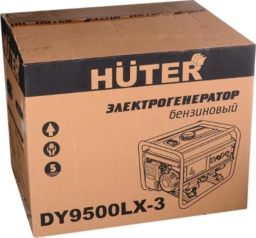Генератор бензиновый HUTER DY9500LX-3 64/1/41, 7.5 кВт, Черный детальное изображение - 11