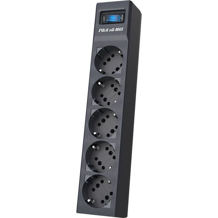 Сетевой фильтр Pilot sG-MAX, 1.8 м, Черный №1