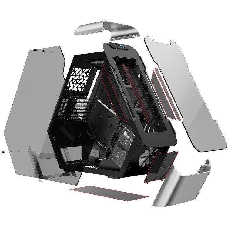 Корпус Jonsbo TR03-G, Серебристый детальное изображение - 5