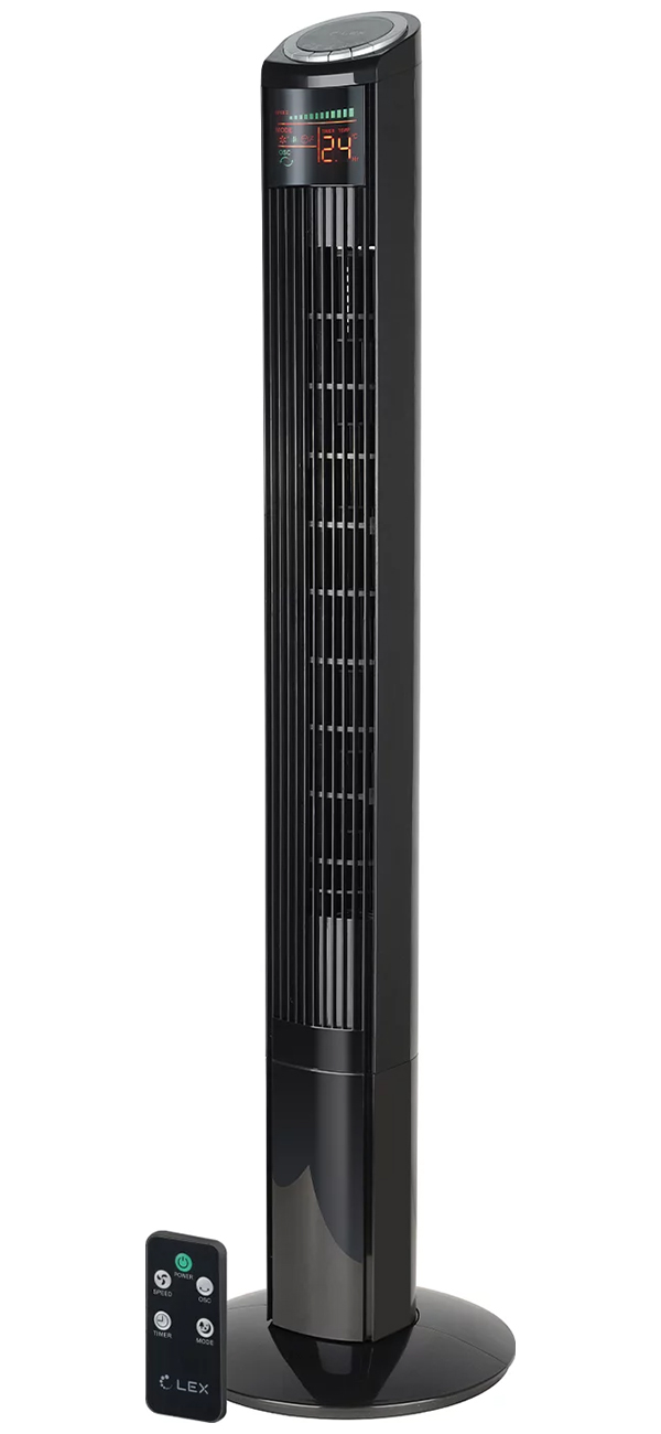 Вентилятор-колонна Lex LXFC 8369, 55 Вт, Черный детальное изображение - 1