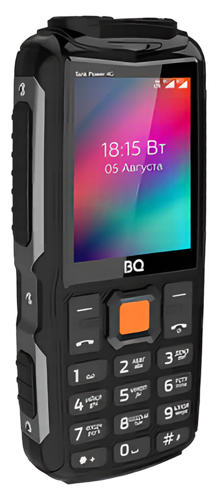 Мобильный телефон BQ 2410L Tank Power 4G, 256 Мб, Черный, Dual mini-SIM детальное изображение - 2