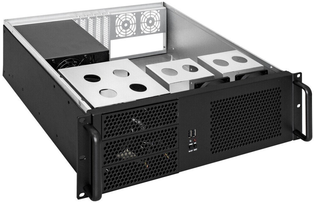 Серверный корпус ExeGate Pro 3U390-08/1000RADS, 1000 Вт, Черный детальное изображение - 2