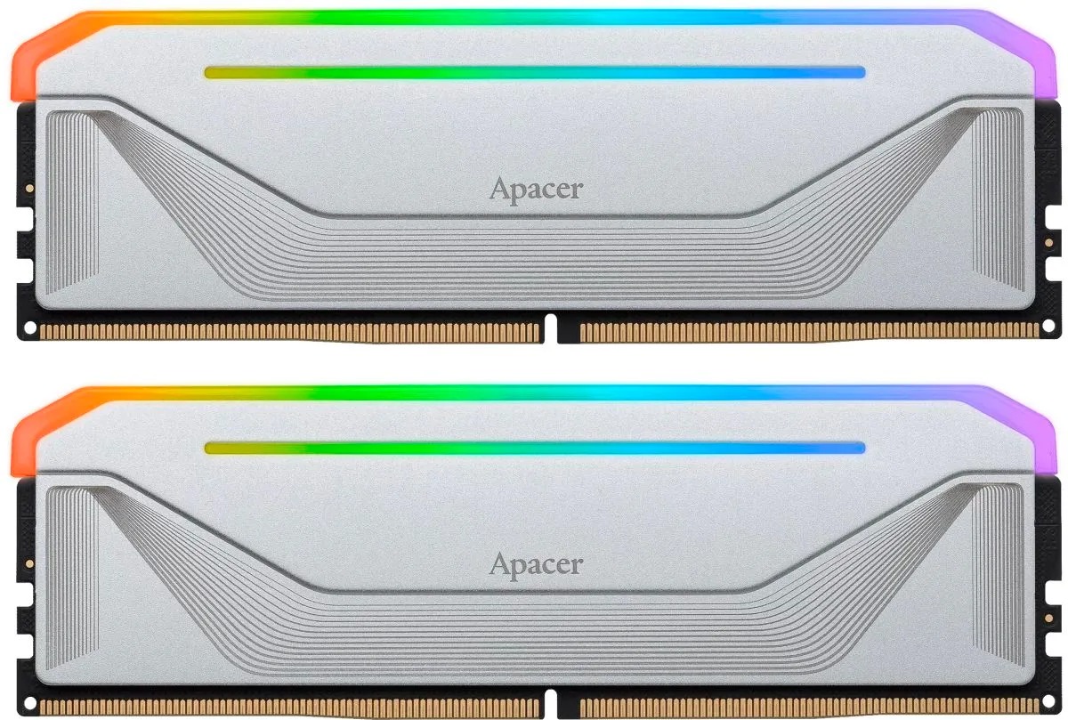 Оперативная память Apacer NOX RGB DDR5 7200MHz, AH5U32G72C582NWAA-2, 2x16 Гб KIT, 32 Гб детальное изображение - 1