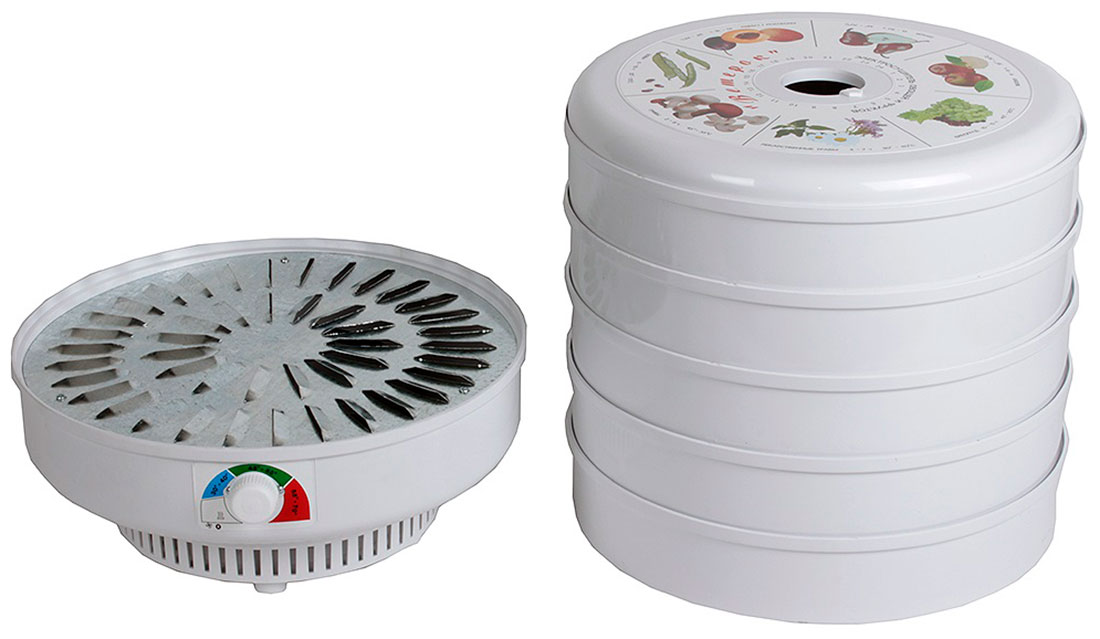 Сушилка для овощей и фруктов Ветерок 5, 500 Вт, Белый детальное изображение - 2