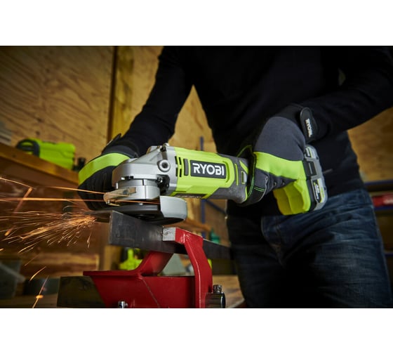 Углошлифмашина Ryobi ONE+ RAG18115-0 5133005402, 115 мм, 9000 об/мин детальное изображение - 2