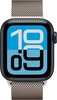 Умные часы Apple Watch SE 3 44 мм, GPS, Midnight Aluminium Case with Natural Milanese Loop, Полуночный черный/Серебристый вариант - 2
