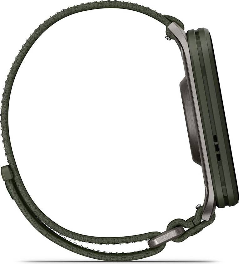 Смарт-часы Garmin Venu X1 46 мм, цвета мха с серой титановой крышкой, черным нейлоновым ремешком ComfortFit детальное изображение - 7