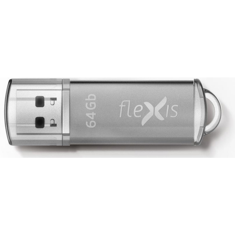 USB Flash накопитель Flexis RB-108 64 ГБ, серебряный детальное изображение - 1