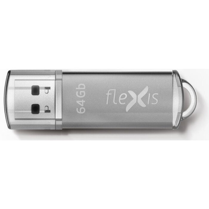 USB Flash накопитель Flexis RB-108 64 ГБ, серебряный №1