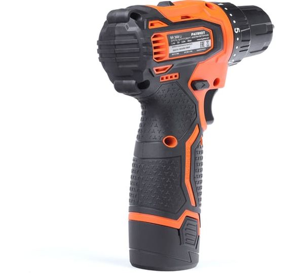 Аккумуляторная дрель-шуруповерт Patriot BR 368Li 180201368, 12 В, 45 Нм, 2 А·ч  детальное изображение - 4