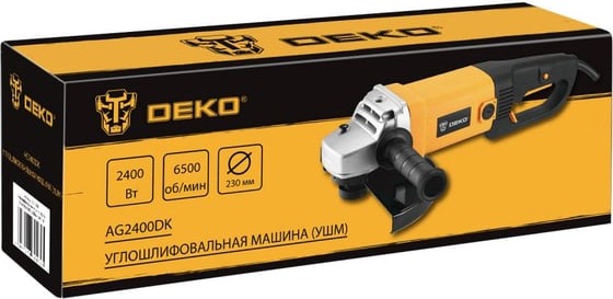 Углошлифовальная машина DEKO AG2400DK 083-1030, 230 мм, 6500 об/мин, 2400 Вт детальное изображение - 4