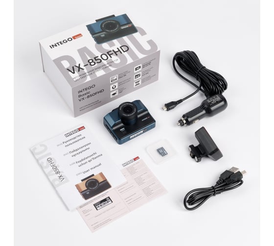 Видеорегистратор INTEGO Basic VX-850FHD-DB, 1920x1080 Full HD dpi, MicroSD, 32 ГБ, Синий детальное изображение - 6