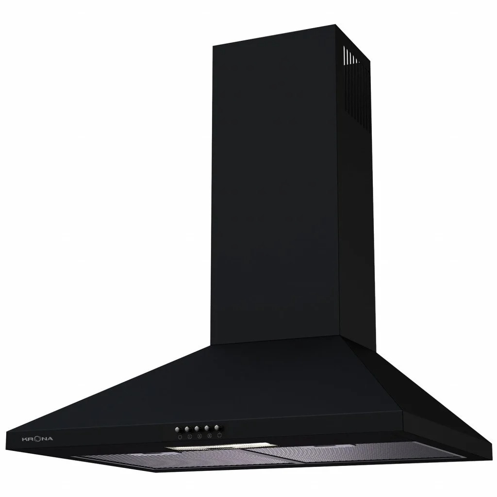 Вытяжка Krona JANNA 600 black push button, Черный детальное изображение - 2
