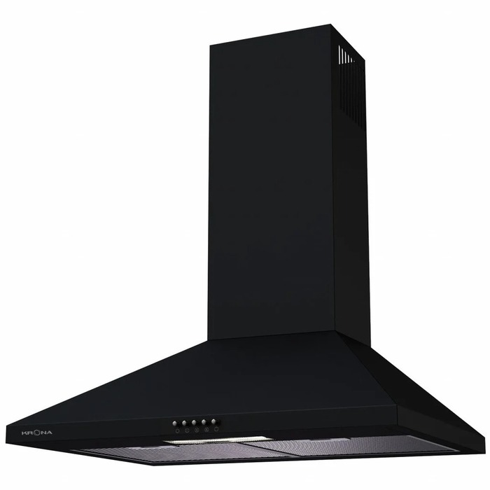 Вытяжка Krona JANNA 600 black push button, Черный №2