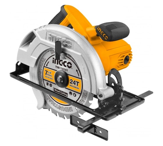 Циркулярная пила INGCO CS18528, 185 мм, 4800 об/мин, 1400 Вт детальное изображение - 1