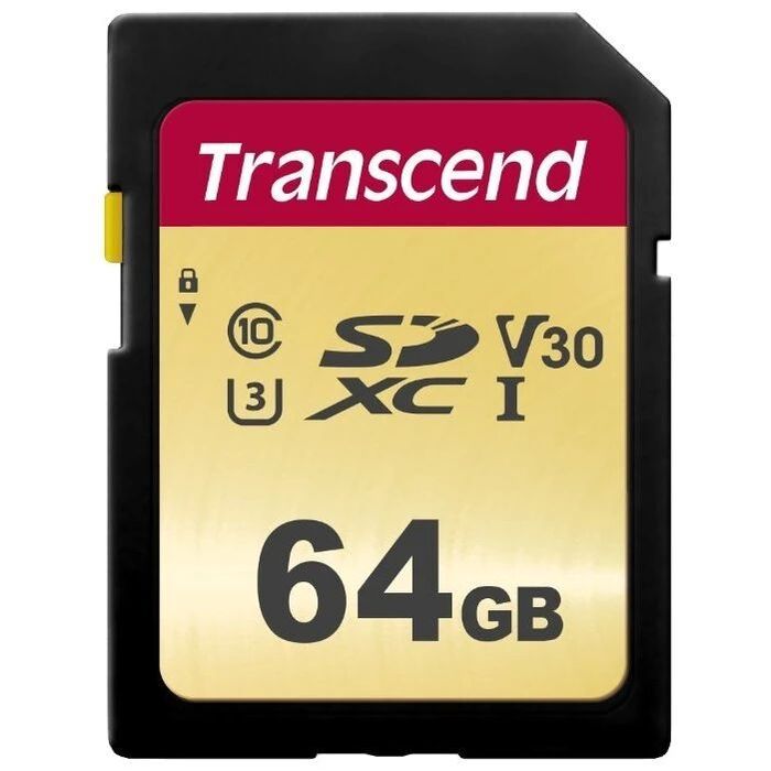 Карта памяти Transcend 500S SD (TS64GSDC500S), 64 Гб №1