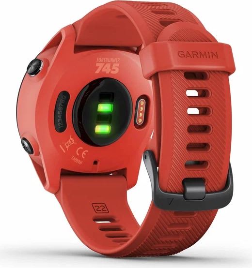 Смарт-часы Garmin Forerunner 745, 43.8 мм, Красный детальное изображение - 3