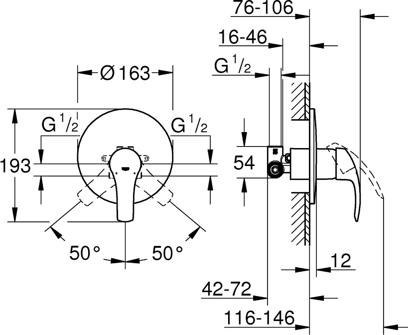 Смеситель Grohe Eurosmart 33556002 детальное изображение - 3