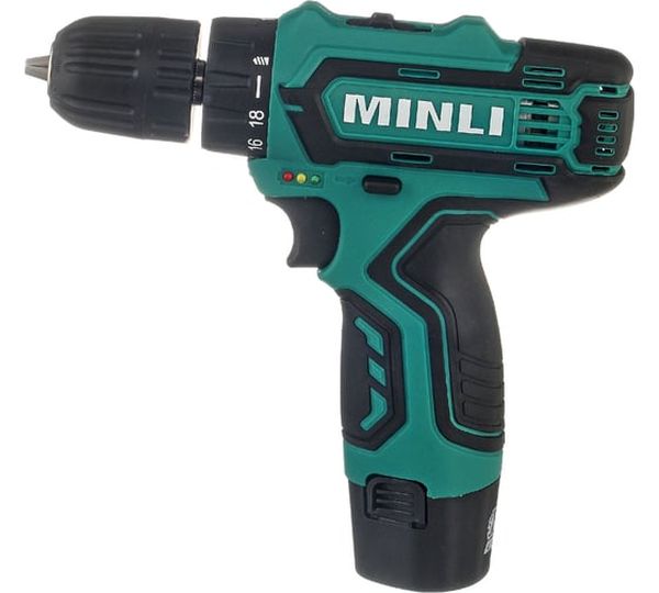 Аккумуляторная дрель-шуруповерт MINLI DC102.2, 12 В, 22 Нм, 1.3 А·ч  детальное изображение - 1