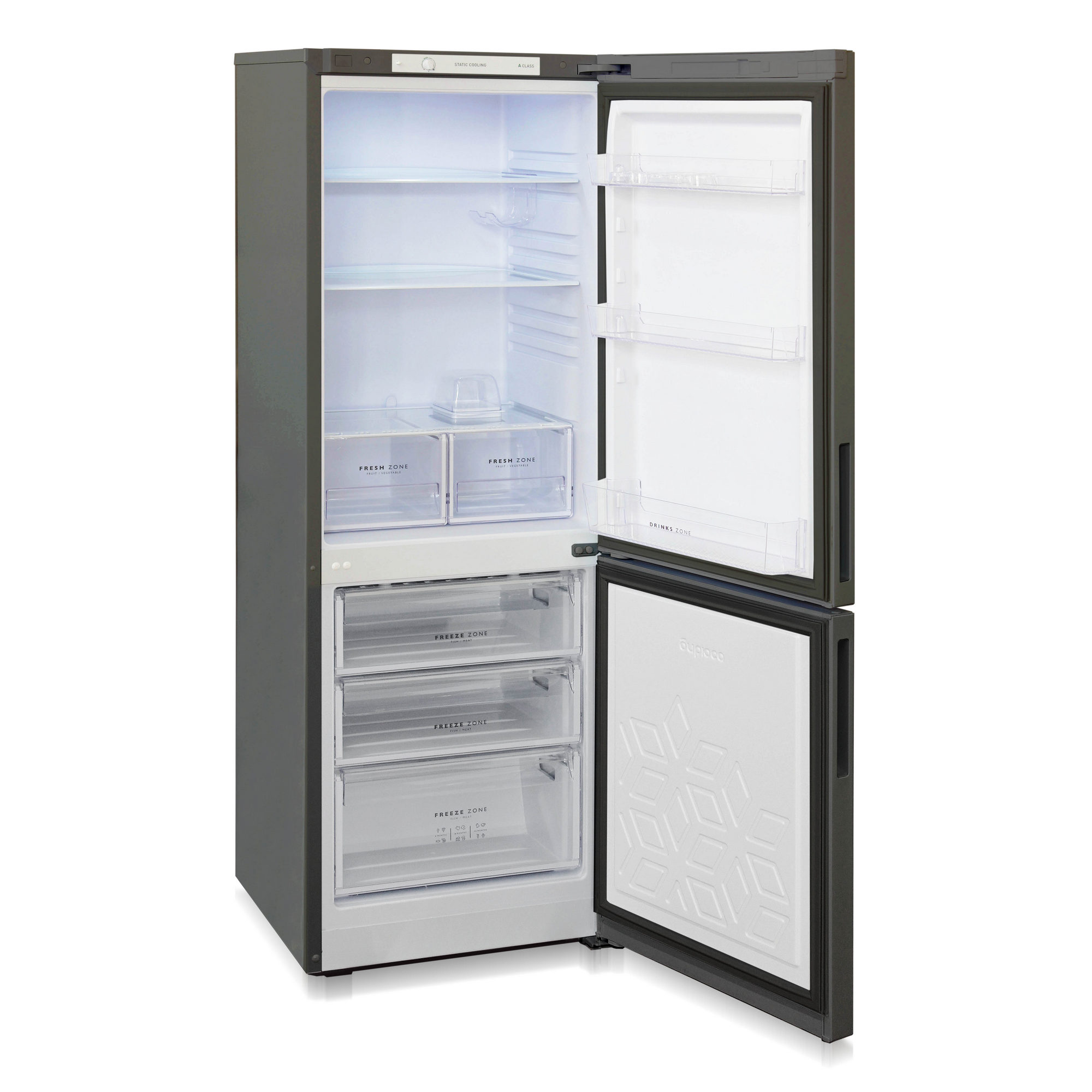 Холодильник Biryusa W6033, Черный детальное изображение - 4