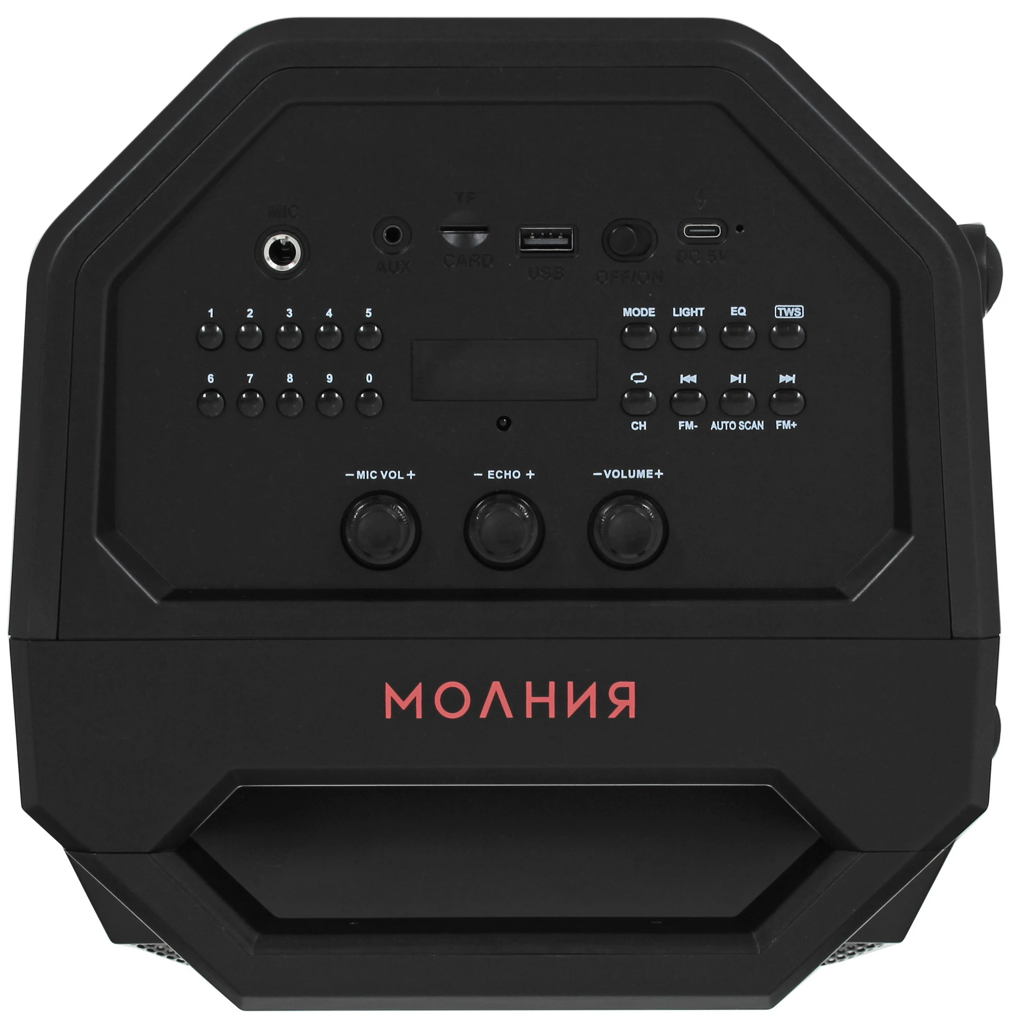 Портативная акустика УРАЛ Молния 900, Черный детальное изображение - 4