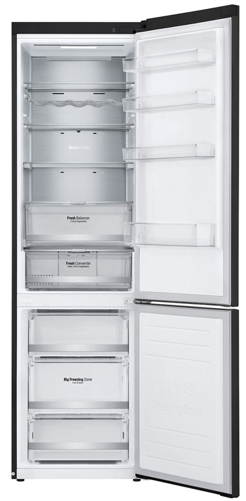 Холодильник LG GA-B509MBUM, Черный детальное изображение - 2
