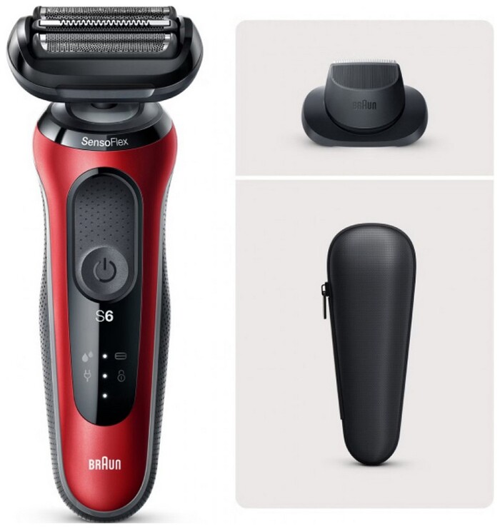 Электробритва Braun S6 61-R1200s, Красный №1