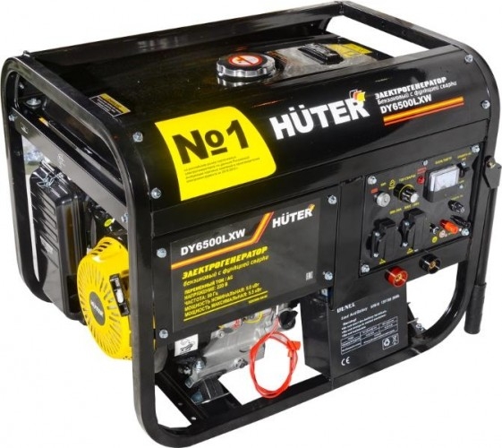 Сварочный генератор HUTER DY6500LXW 64/1/18, 5 кВт, Черный детальное изображение - 2