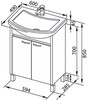 Тумба под умывальник AQUANET Donna 60 00168929 вариант - 9