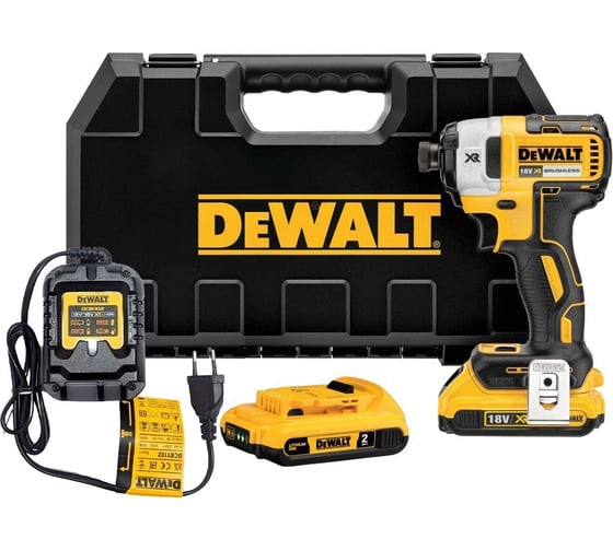 Аккумуляторный ударный гайковерт DeWALT DCF887D2-QW, 18 В, 205 Нм, 2 А·ч детальное изображение - 1