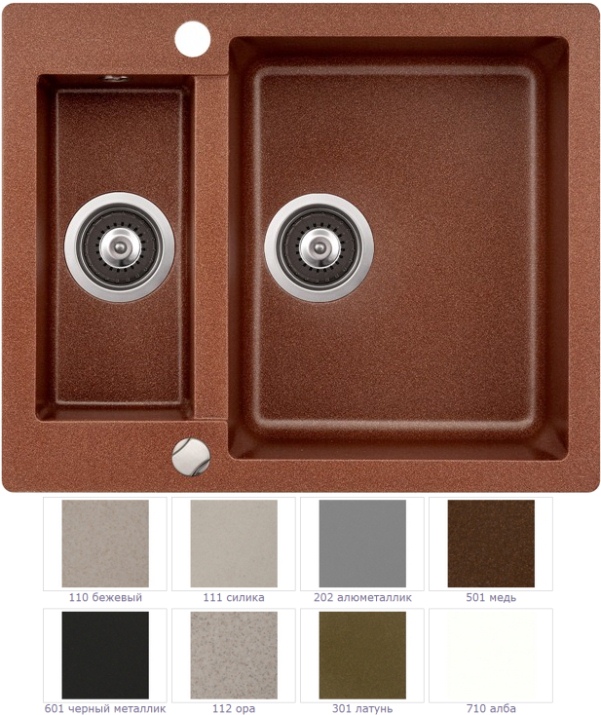 Кухонная мойка Aquasanita Cuba SQC150  детальное изображение - 1