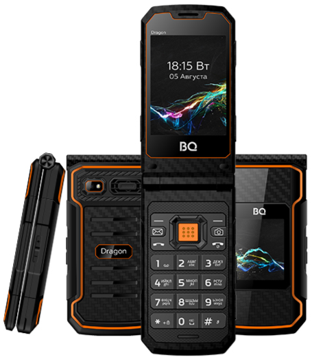 Мобильный телефон BQ 2822 Dragon, 32 Мб, Черный/Зеленый, Dual mini-SIM детальное изображение - 1