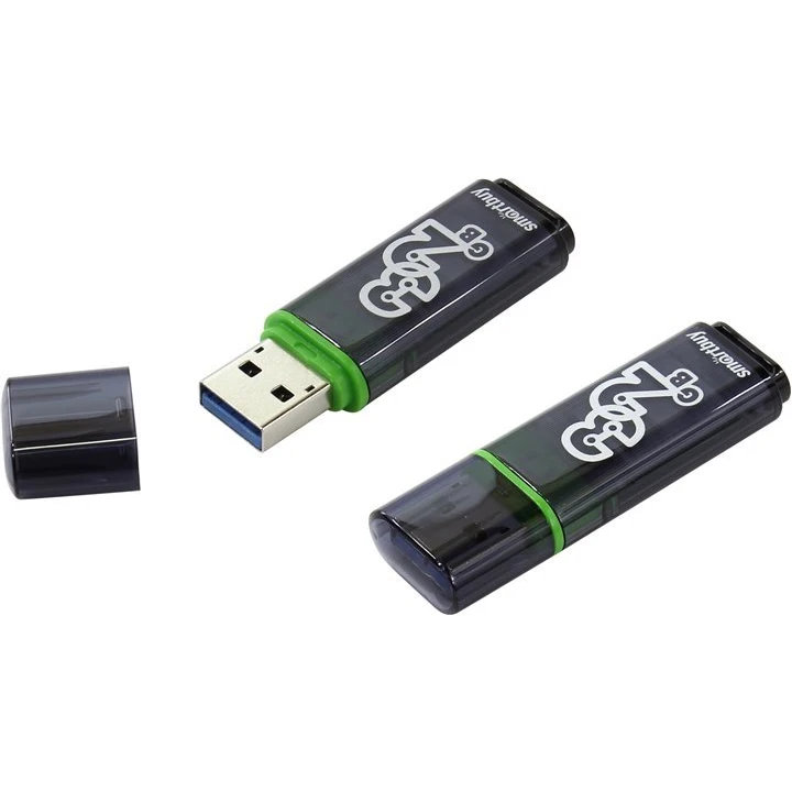USB Flash накопитель SmartBuy Glossy Dark (SB32 ГБGS-DG) 32 ГБ, черный детальное изображение - 1