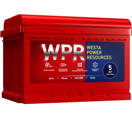 Аккумулятор WPR 6ст 60 VL, Прямая Полярность, 560107310, 60 А*ч детальное изображение - 1
